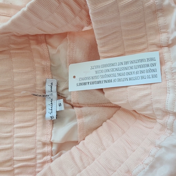 NWT Young Fabulous Broke Peach Joggers Size Small - Picture 7 of 8